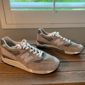 New Balance 998 Gray mens suede sneakers 8.5